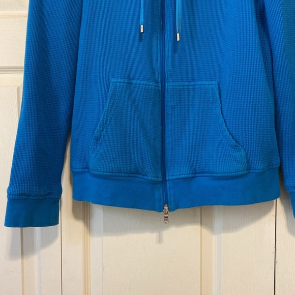 MICHAEL KORS waffle knit lined hoodie. Zipper. 100% cotton. Good condition. Sz L - Picture 8 of 10